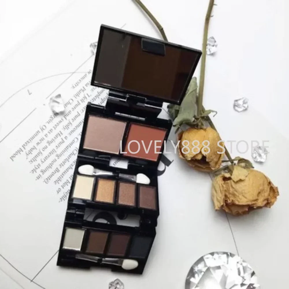 Mistine Blush Eyeshadow Palette Multifunctional All-in-One Palette Mini Folding Makeup Case Portable Beauty Makeup Cosmetics