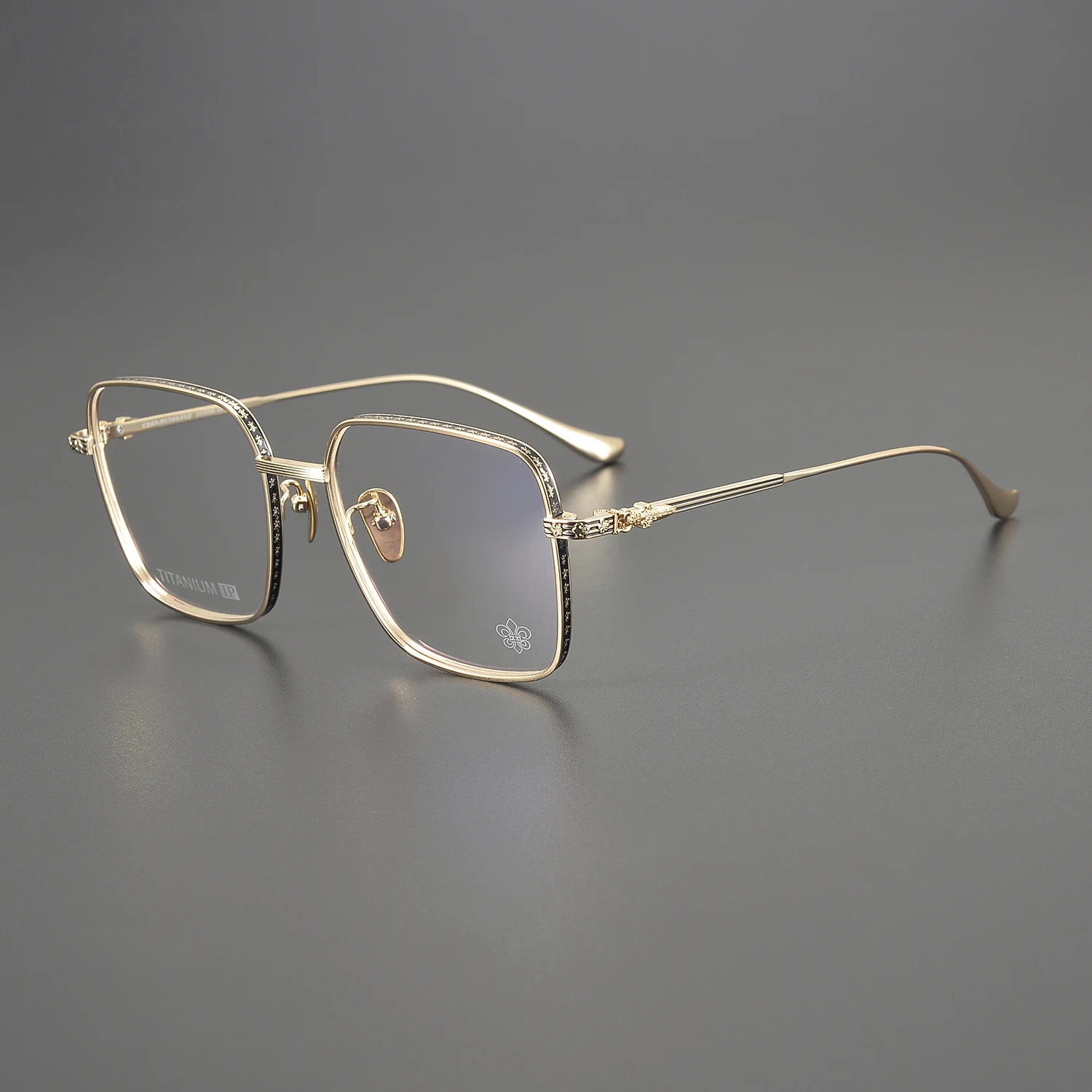 2024 New Alloy Luxury Brand Designer Men'S Glasses Black Gold Full Frame Nearsightedness And Farsightedness Prescription Glasses