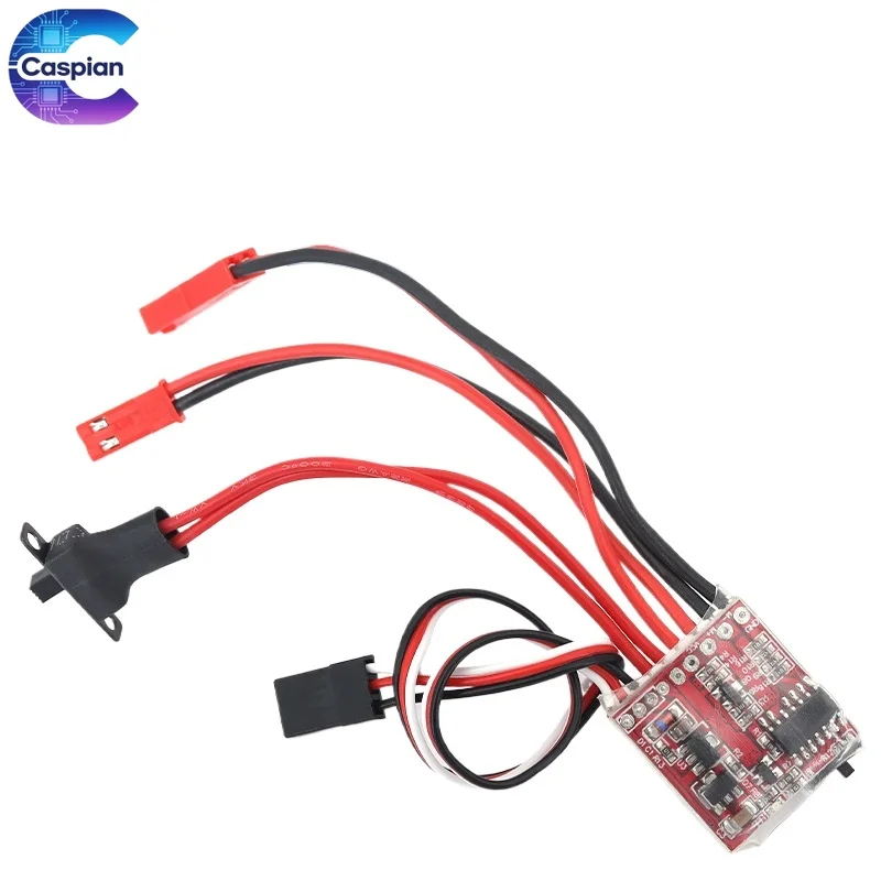 30A Mini Brushed ESC Motor Speed Controller 4-8V DC Brushed Electronic Speed Regulator Module