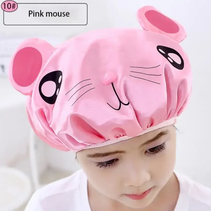 NEW Cute Baby Bath Shower Cap Adjustable Kids Infant Girl Boy Ear Protection Shampoo Cap Children Hair Wash Hat Head Cover