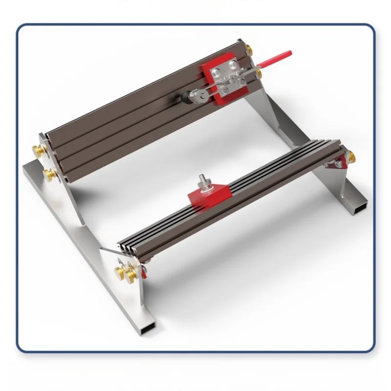 ALLSOME regolabile Spline Jig per tavolo sega e Router argento materiale in lega di alluminio 1/2-16 pollici con 4 Flip stop modellati