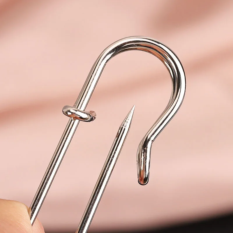 10pcs Large Safety Pin Base Spring Hook Lock Clip for DIY Charm Brooch Jewelry Making Clothing Craft Supplies Duty Sewing Tools