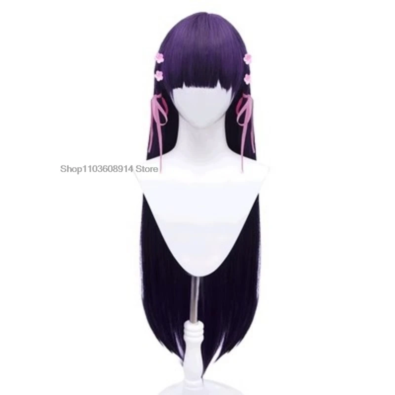 Cosplay Anime My Happy Marriage Miyo Saimori Cosplay Costume Flower Printed Pink Kinomo Miyo Saimori Cosplay Wig Headwear Set