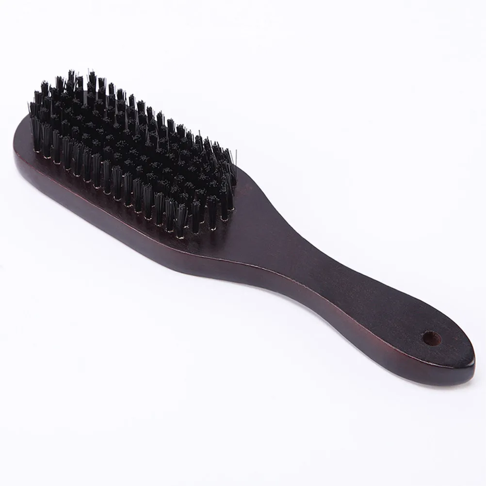 1Pcs Styling Beard Brush for Men Wooden Handle Nylon Bristles Durable Grooming Tool Portable Travel Gift Choice