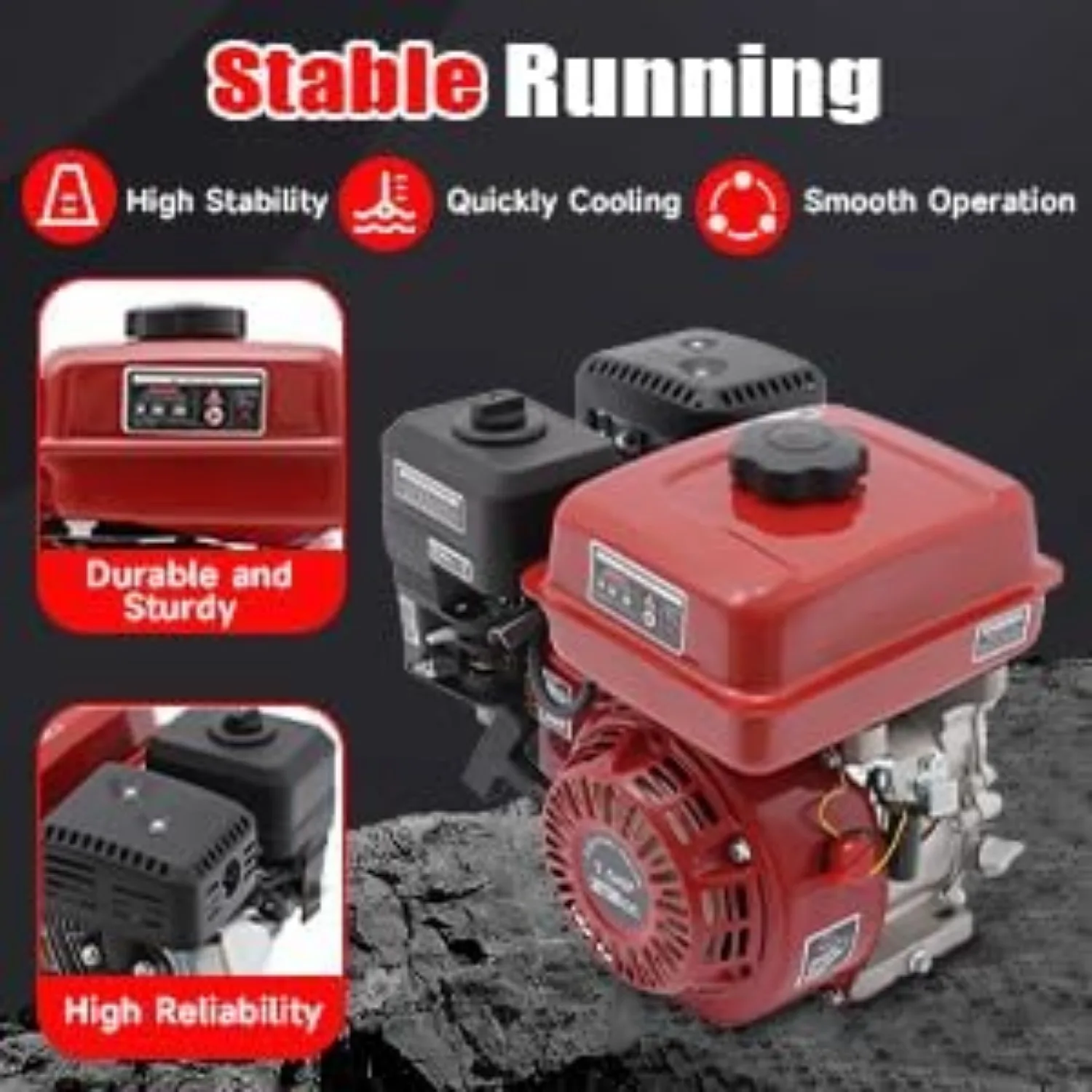 4ストロークガソリンエンジンモーター、7.5馬力ゴーカートエンジン