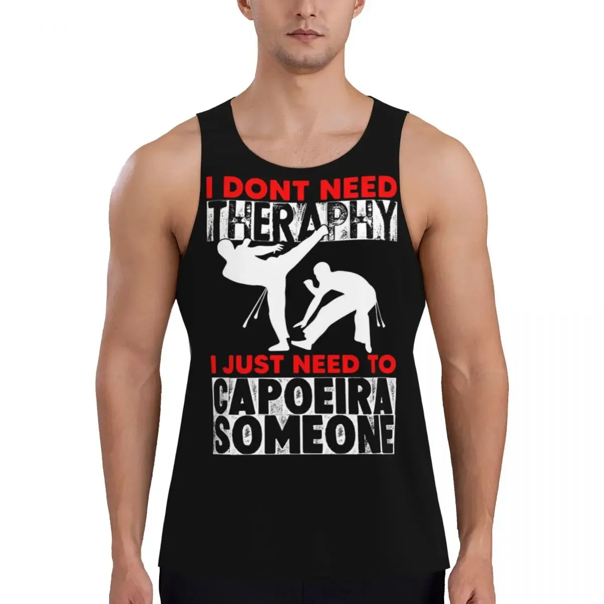 Quick Dry Capoeira Movements Capoeirista Brazilian Martial Gym Tank Muscle Sleeveless Shirt Bodybuilding Breathable Vest
