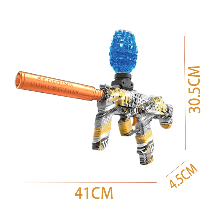 Pistola de juguete MP7, pelota eléctrica automática para exteriores, pistola deportiva de tiro, juego interactivo de fiesta de verano para niños y adultos
