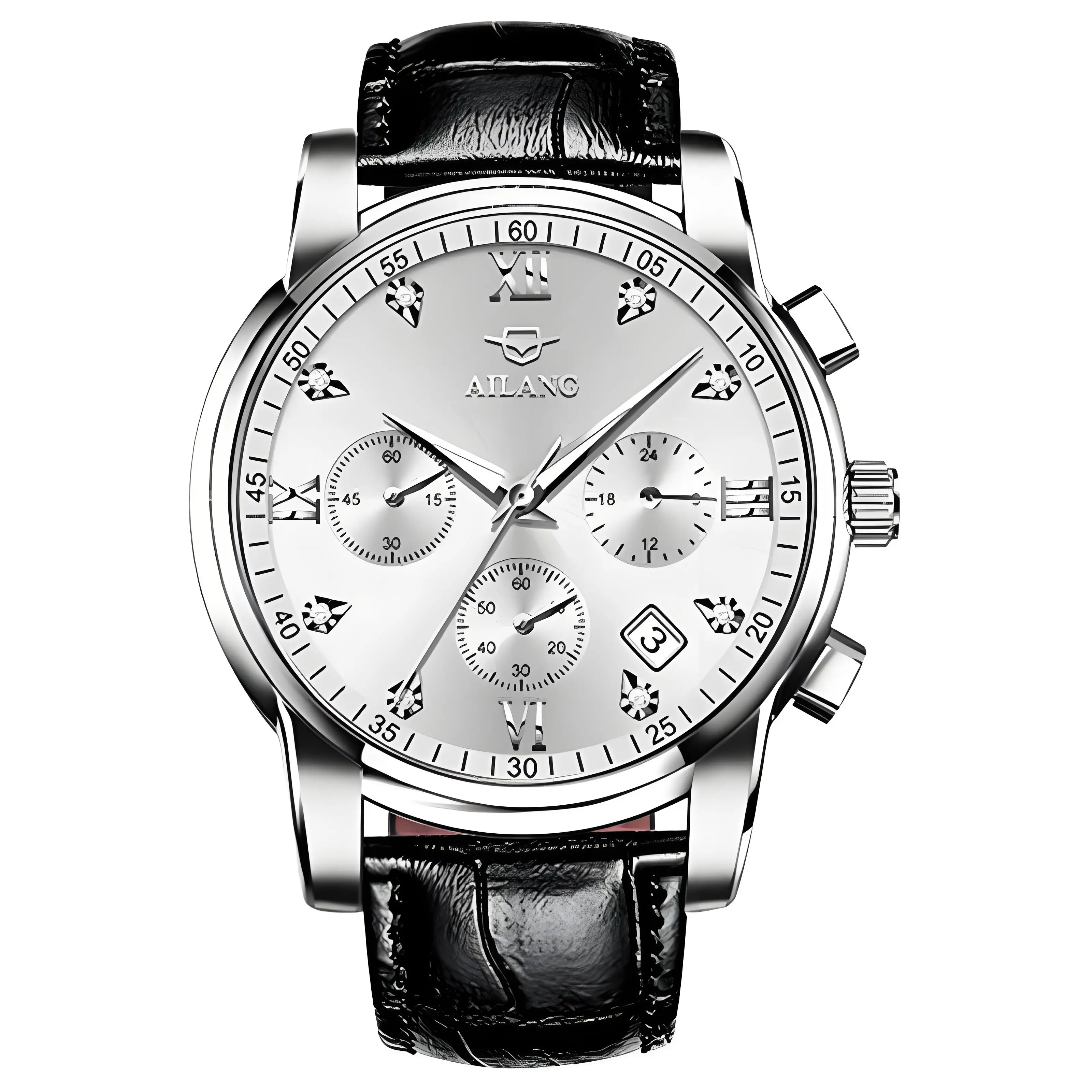 New Gold Watch 2026 Business Watches Multi functional Luminous Quartz Watch Black Friday New Year Gift 666