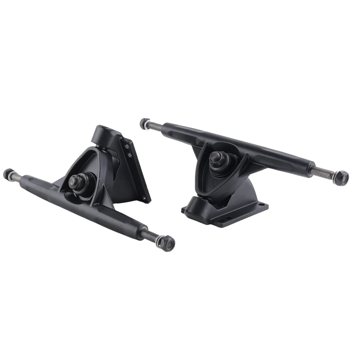 FLLF Truk Skateboard Truk Longboard 7 Inci untuk Braket Papan Skate Longboard Universal Aluminium Jembatan Pelat Datar, HITAM