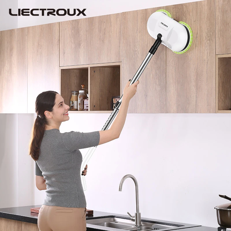 Liectroux F528A dual rotating high speed disks cordless electric mop