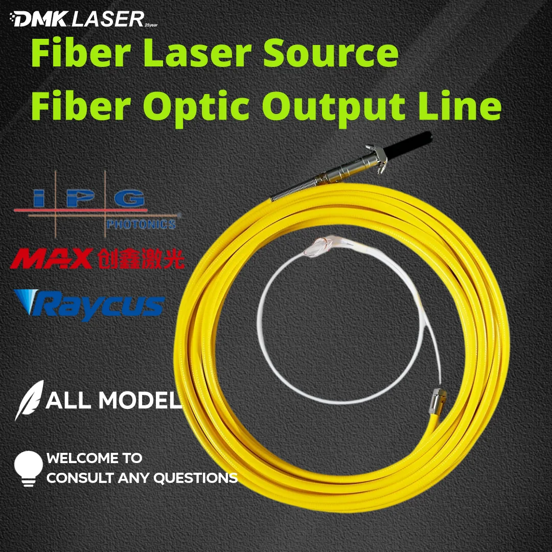 

DMK Original Fiber Laser Output Line Optical Cable For Raycus MAX IPG Laser Source 50/360um 100/360um 20M QBH QD Optical Fiber