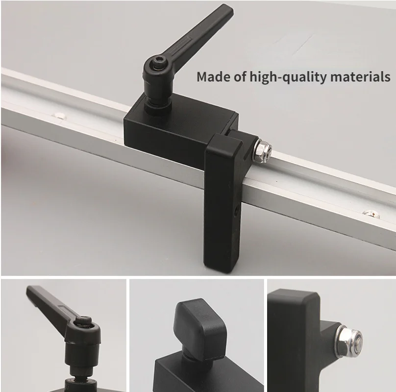 Aluminum T-Track Sliding Limiter Woodworking Router Table Slot Stopper Saw Table Fence Cutting Limiting Block