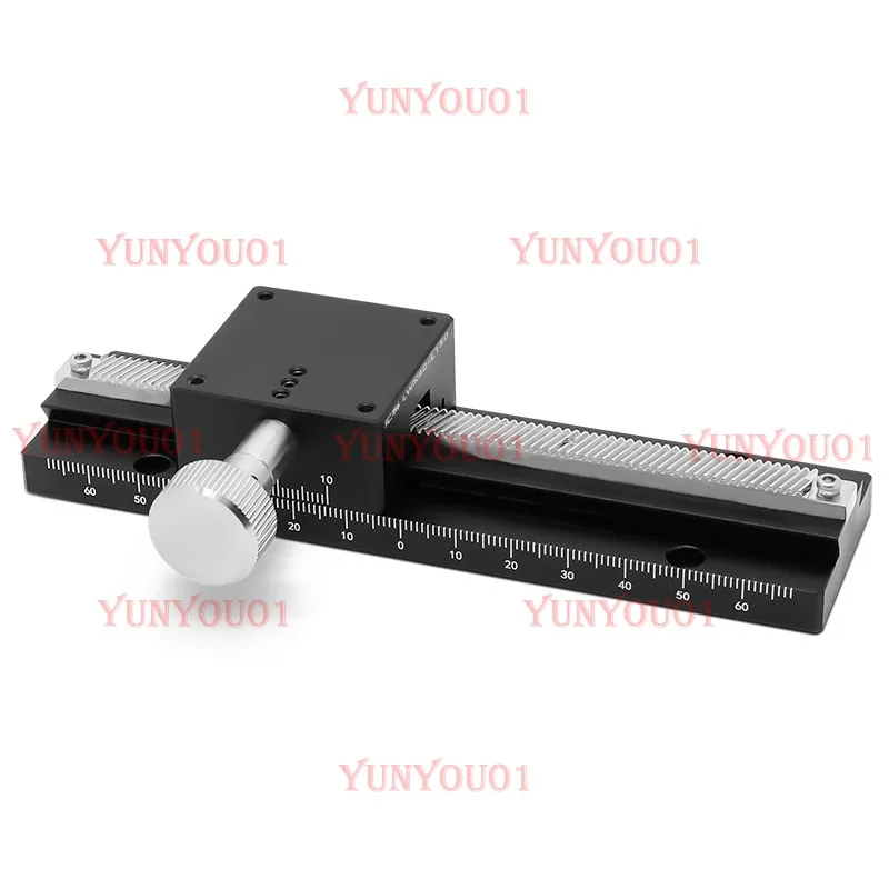 

X-axis dovetail groove sliding table LWX40/25/60-100 long travel gear tooth strip manual fine adjustment platform