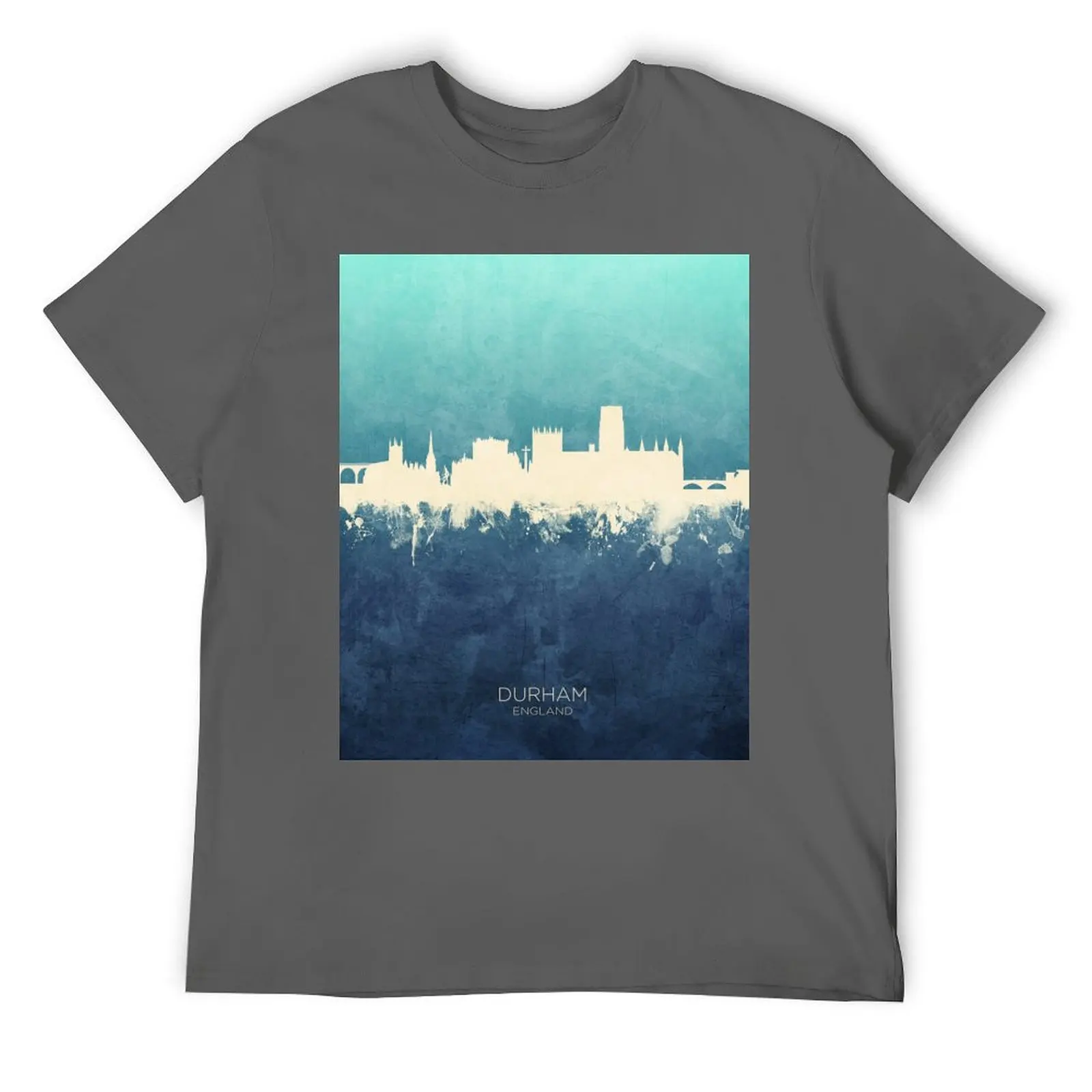 Durham England Skyline T-Shirt graphics Funny t-shirt T-shirts man men clothings