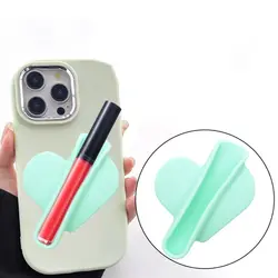Silicone Lipstick Lip Glaze Mobile Phone Case Mobile Phone Holder, Soft Silicone Shell Protective Case, Protective Cover