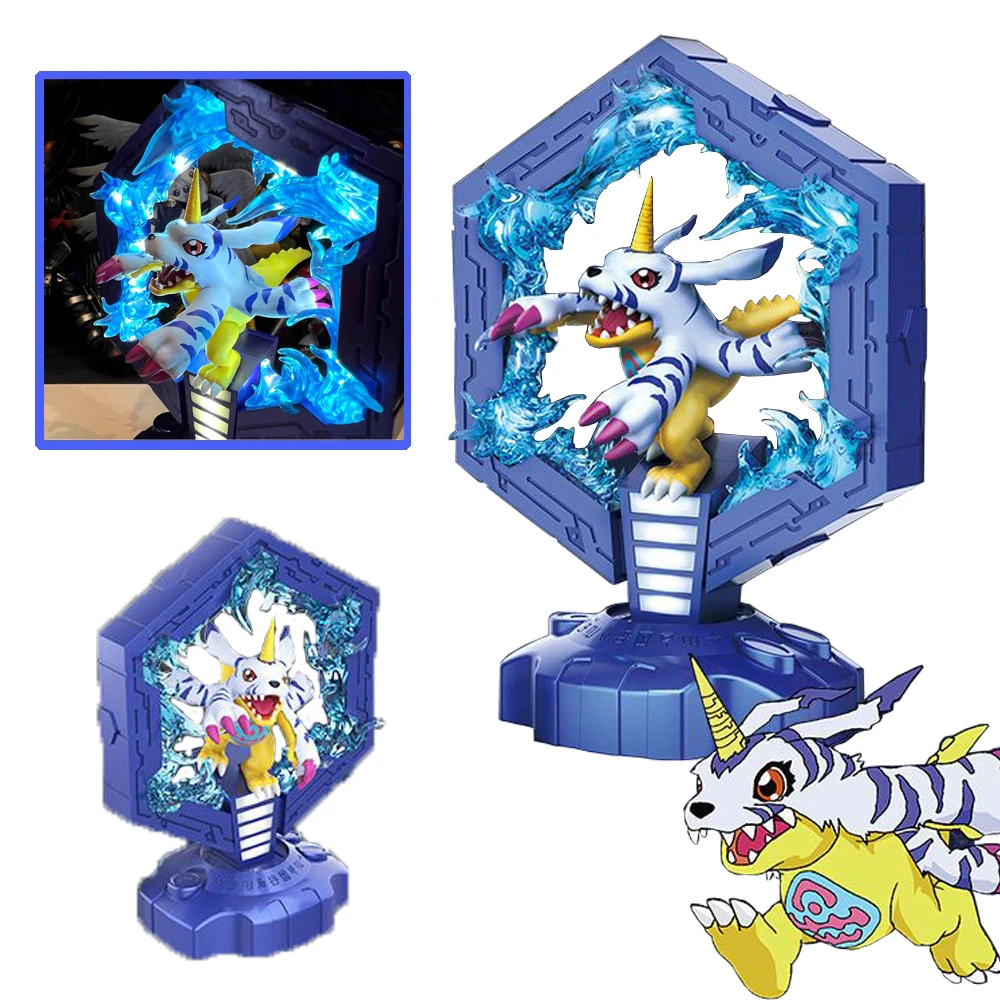 

Digital Monster Adventure Digimon Agumon Night Light Anime Figure Lamp Soft Light Bedroom Bedside LED Light Room Children Toys