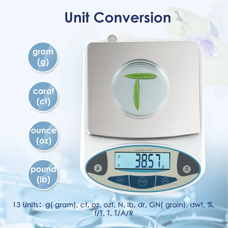 High Precision Lab Digital Scale Analytical Electronic Balance Laboratory Lab Precision Scale Jewelry Scales Kitchen Precision W
