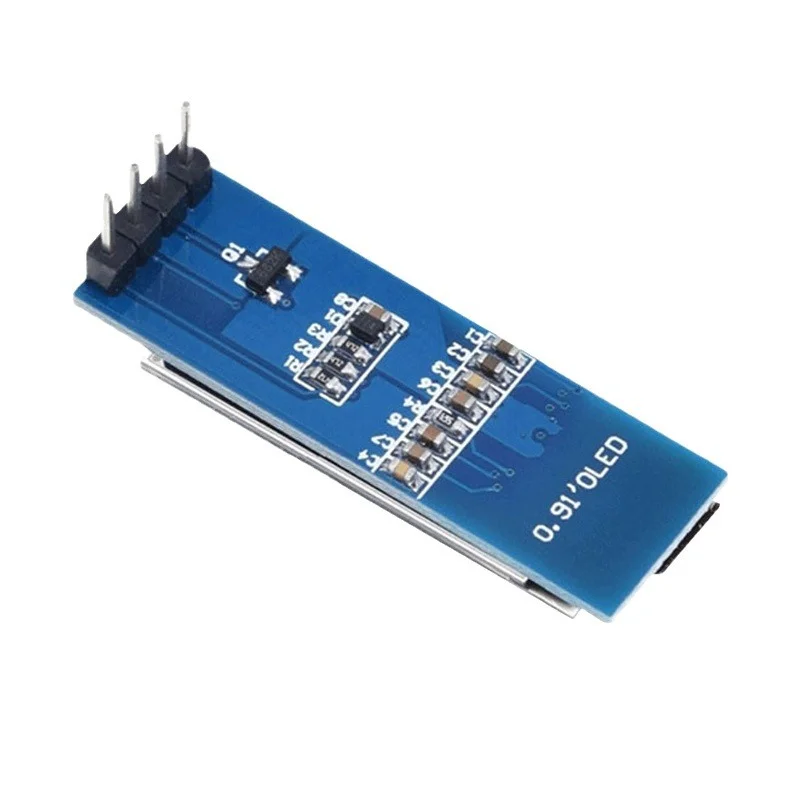 0.91 بوصة OLED وحدة 12832 شاشة LCD Ssd1306 عرض IIC وحدة 4 دبوس شاشة OLED
