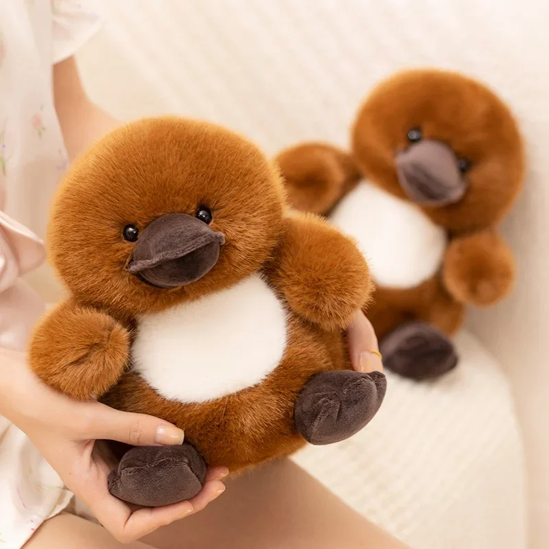 ตุ๊กตาแพลตติปัสขนาดเล็กน่ารัก 22 ซม. ของเล่นตุ๊กตาสัตว์นุ่มนิ่ม ตุ๊กตาเป็ดตัวน้อยน่ารักสำหรับของขวัญคริสต์มาส