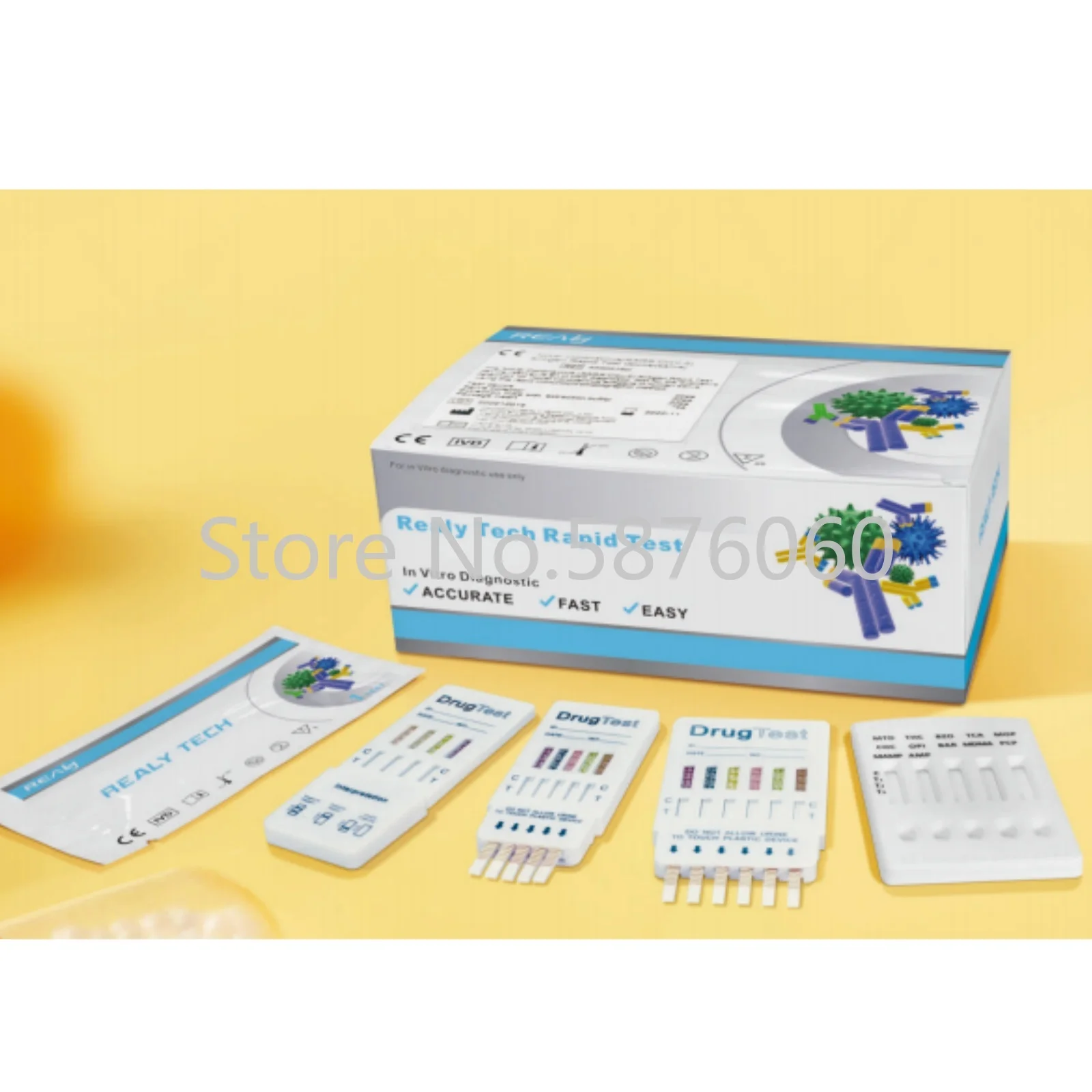 Realy Home Self Co-caine + Mar-ijuana + Am--phetamines Laboratory Medical Supplies 25pcs Per Box