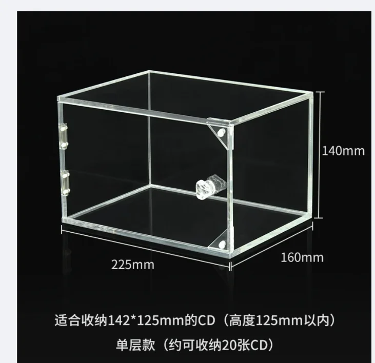 Transparent Dust‑Proof CD Disc Storage Box, Multifunctional Optical Disc Collection Display Stand, Plastic Media Disc Organizer