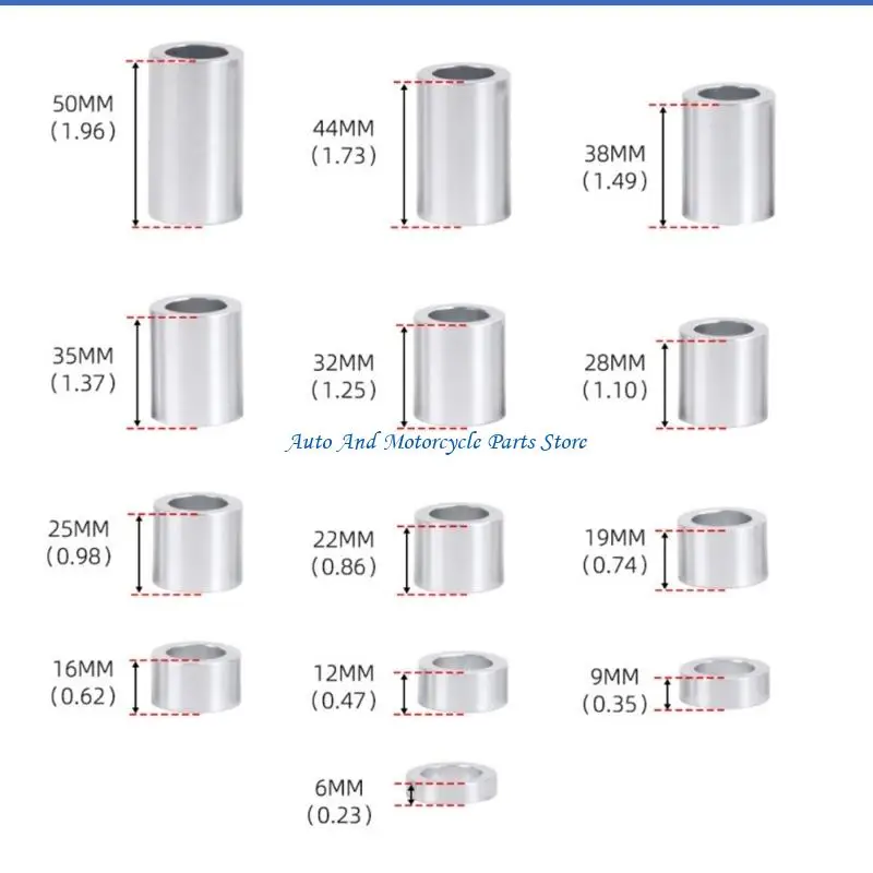 P9FD Modifizierte Aluminium-Spurverbreiterungen, Motorrad-Radachsen-Distanzstück, Motorrad-Zubehör – Detail 6