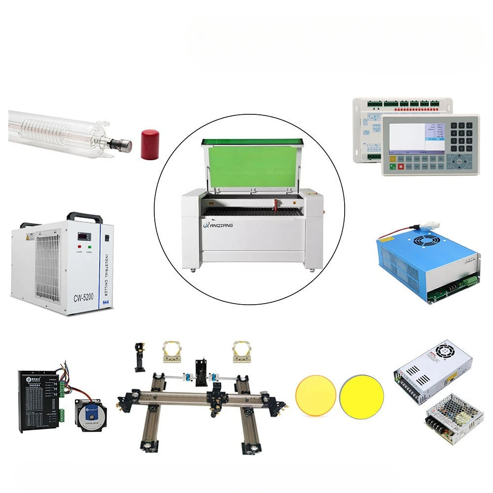 

Complete Accessories for 9060 RECI W2 Customized CO2 Machine Solution of All Parts for DIY Ruida S&A