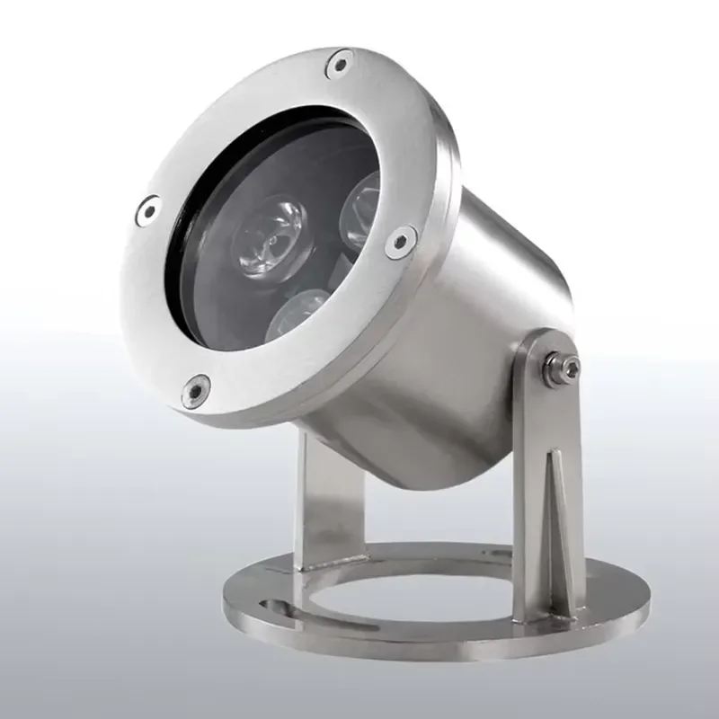 3W Stainless Steel LED Underwater Pool Light 3000K 6000K Monochrome Submersible Lamp for Swimming Pond Fountain Garden