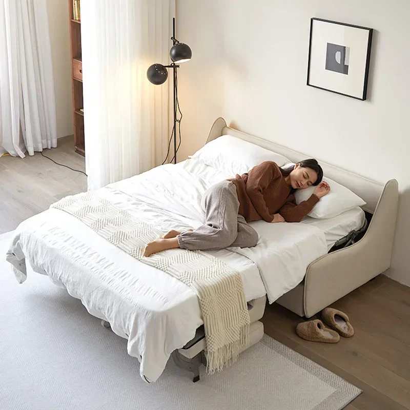 

Modern Simple High-Grade Sofa Bed Small Household With Mattress Foldable Living Room Study Balcony Multifunctional Double Sofa B
