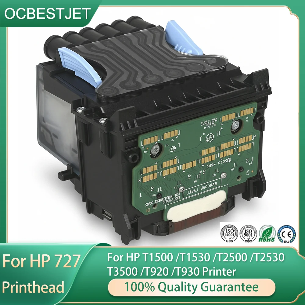 

Комплект восстановленных печатающих головок 727 B3P06A с улучшенным чипом для принтеров HP Designjet T1500, T1530, T2500, T2530, T3500, T920, T930
