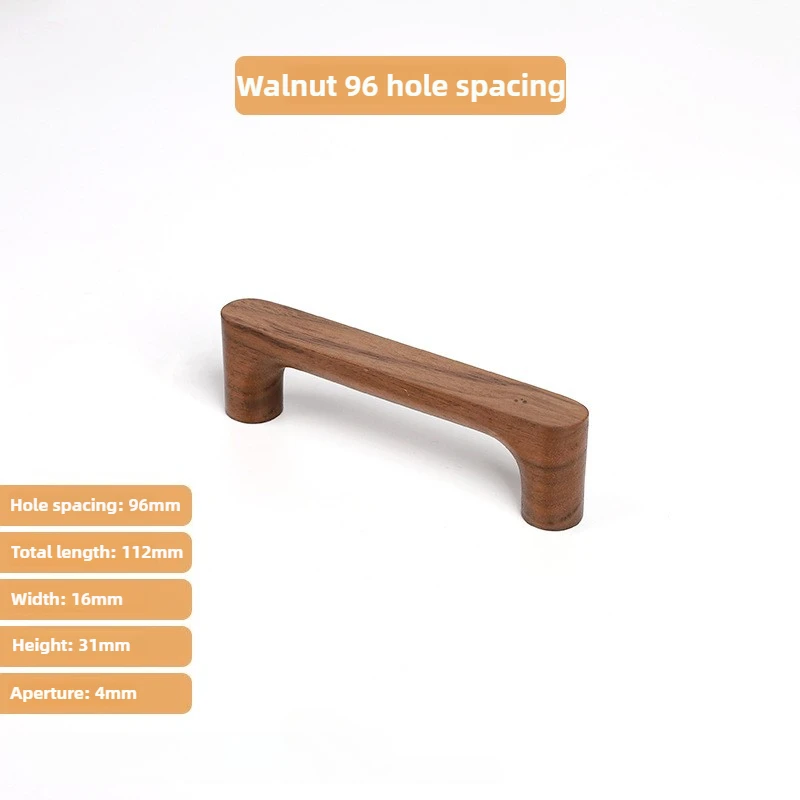 Nordic Houten Massieve Hardware Pull Meubelgrepen Beukenhout Keukenkast Handgrepen Garderobe Kast Ladeknoppen - afbeelding 1