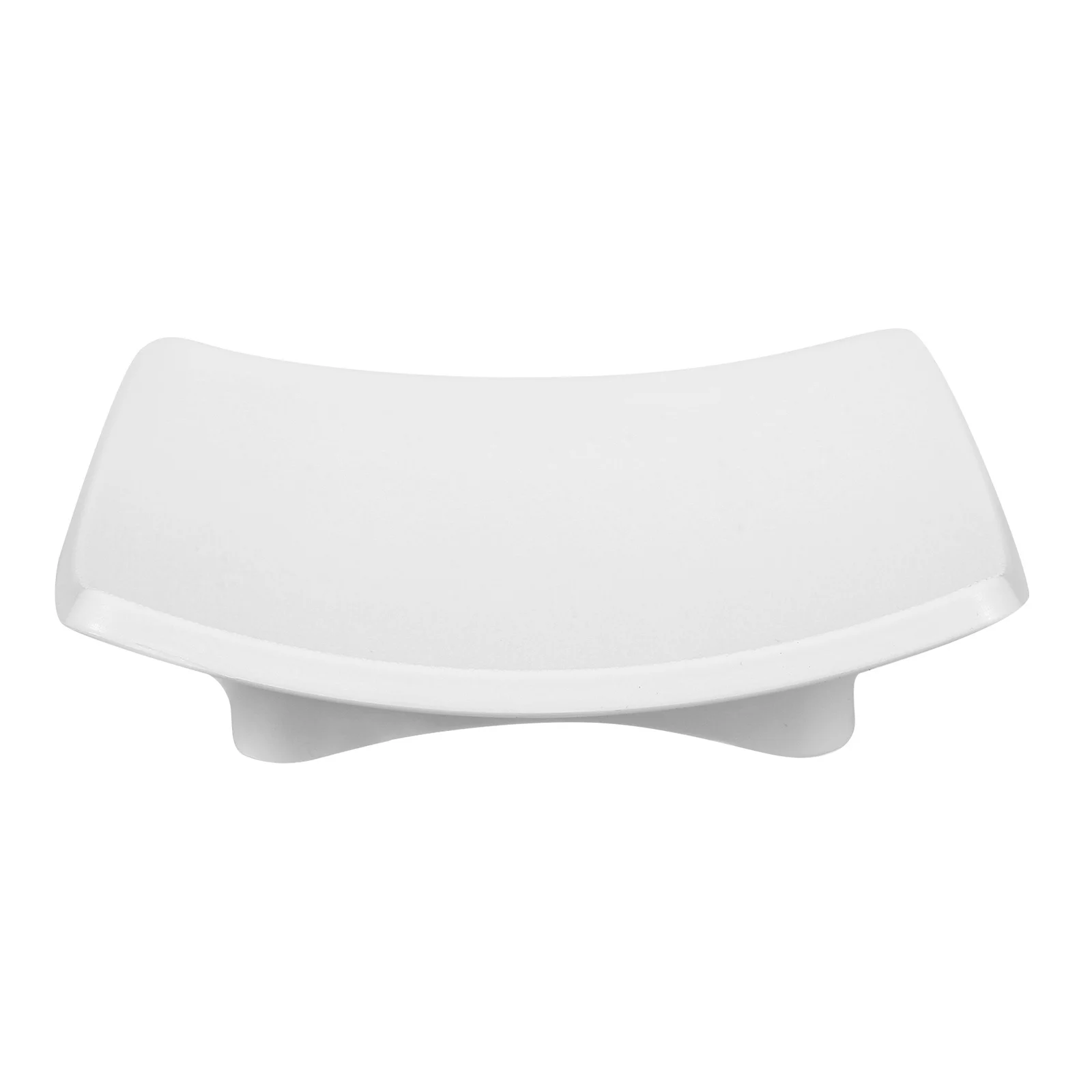 

Soap Dish Curved ABS Material Nonslip Base Bathroom Bar Soap Holder Reusable Storage Tray Elegant Design