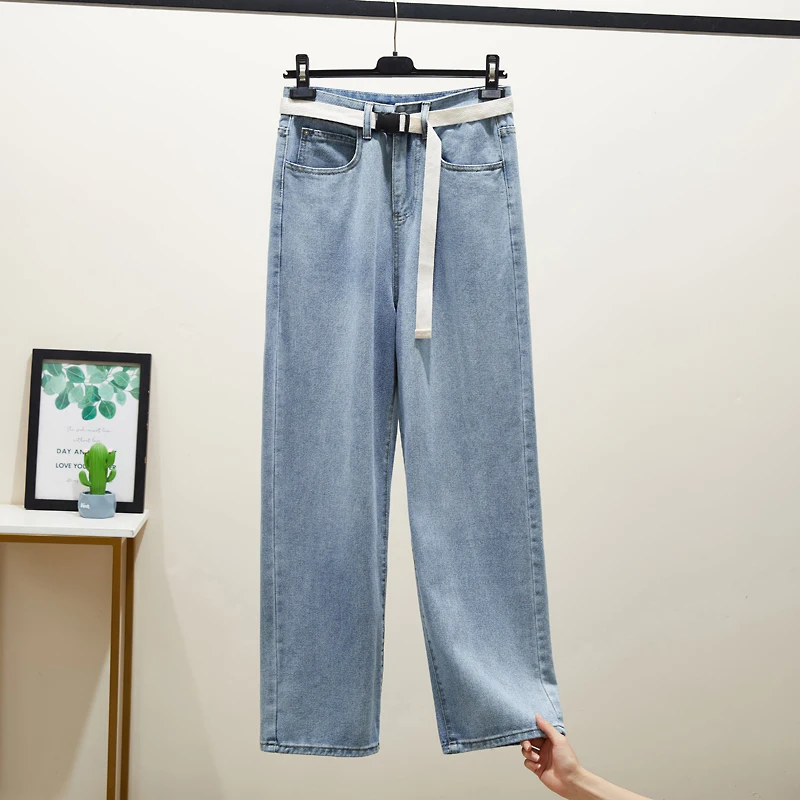 

Men's Denim Jeans Loose Straight Leg Trendy High Street Brand Autumn Spring New Sle Wide Leg Pants Faion Urban Casual