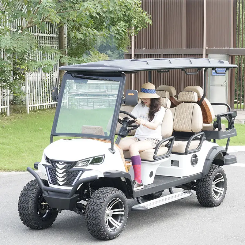 

4+2 мест, 60/72 В, тележка для гольфа с завода, электрическая тележка для гольфа с литиевой батареей