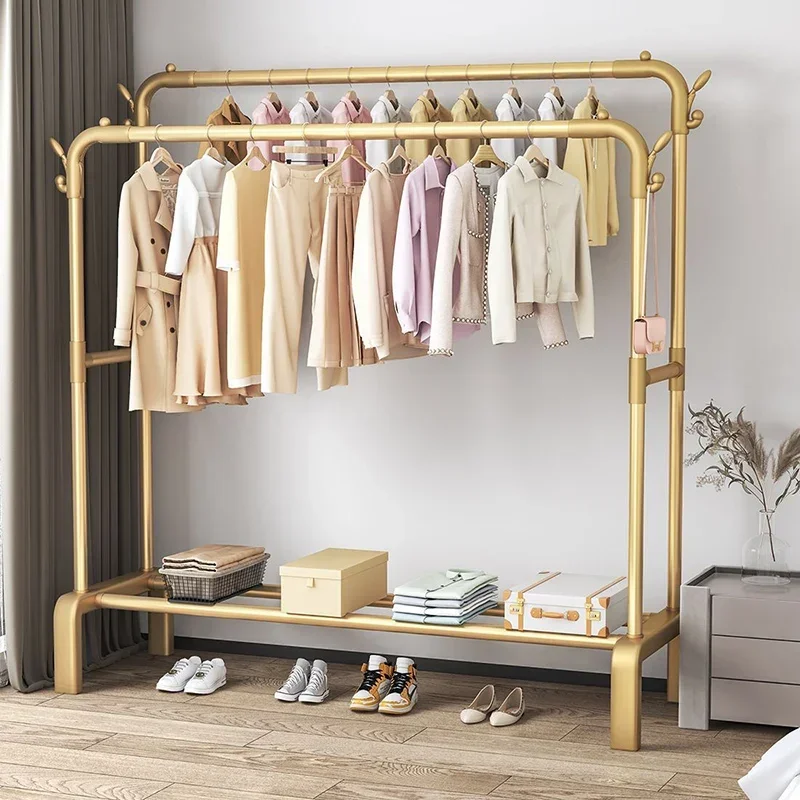 Aesthetic Floor Clothes Hanger Single Garden Corner Balcony Clothes Hanger Saving Jacket  Hallway Eccessories