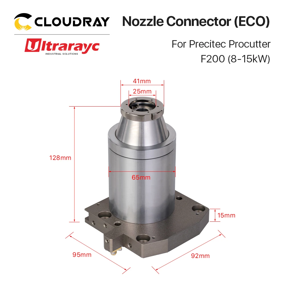 Ultrarayc Nozzle Connector 8-15kW Optional for Precitec Procutter ECO F200 Laser Head for Fiber Cutting Machine