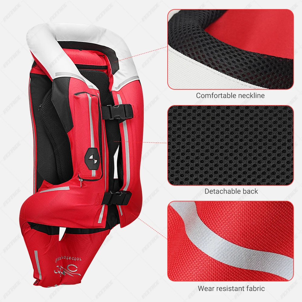 

Men Racing Riding Reflective Safety Motocross Air Bag Motorcycle Airbag Vest Motorcycle Jacket Clothing CE Protector