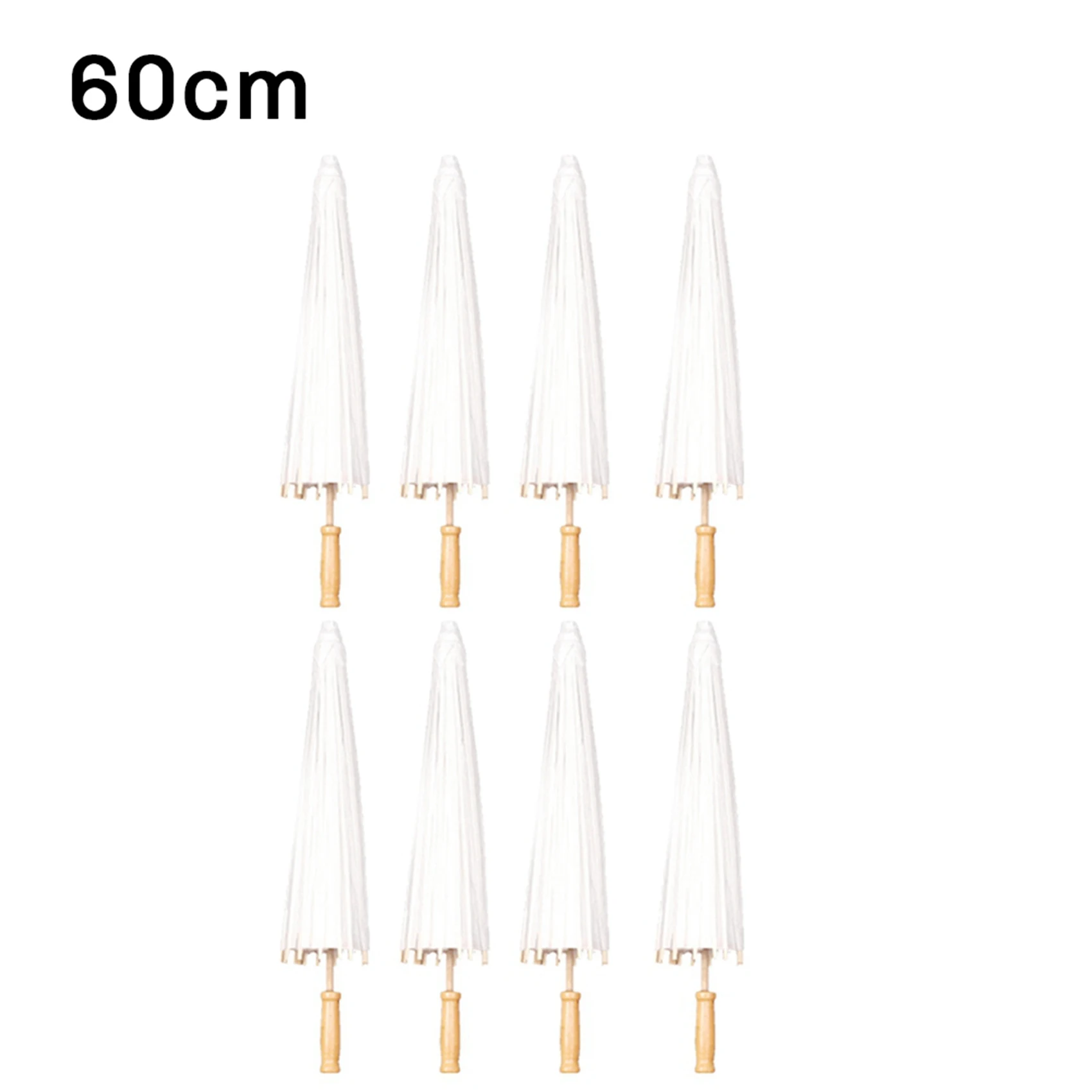 

16PCS Paper Parasol Wedding Umbrella Party Favor 60Cm Bamboo Umbrellas For Bridal Shower Centerpieces Photo Props