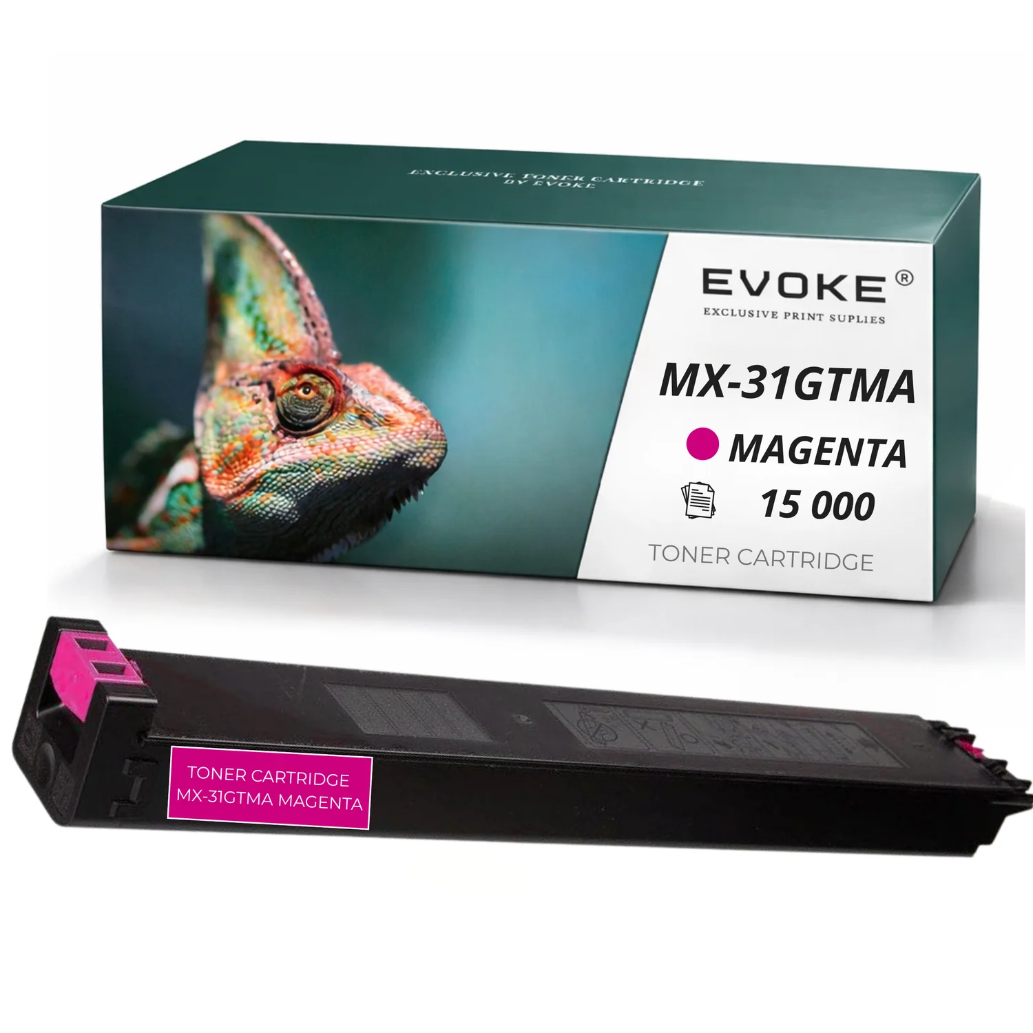 Evoke compatibele toner voor Sharp Mx31M Mx-31M Mx-31Gtma Mx31Gtma Magenta 15000 pagina's Mx-2301 Mx-2301N Mx-2600N Mx-3100N Mx-2600Nsp