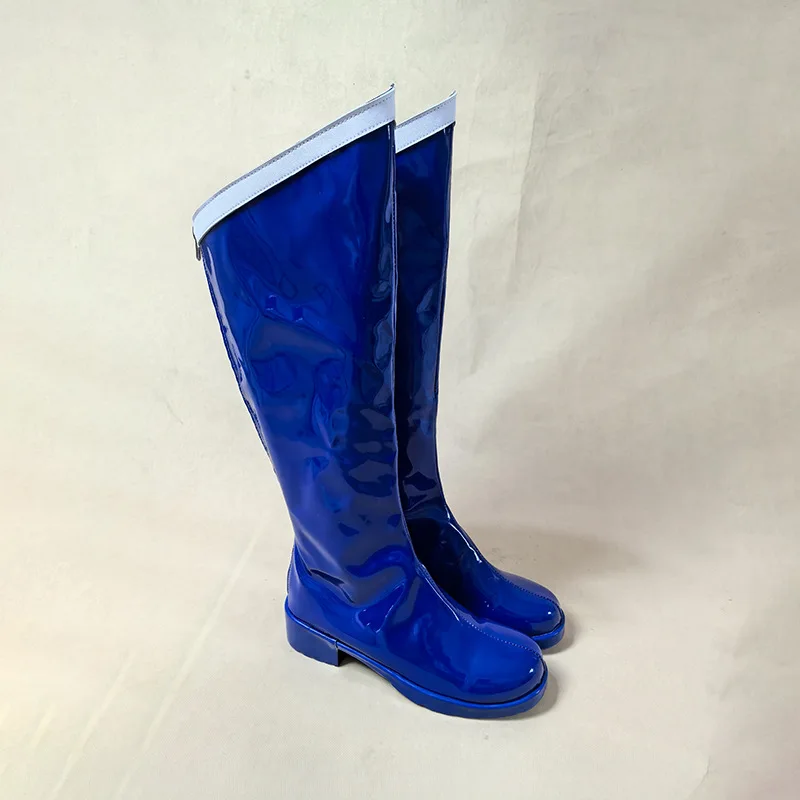 유 코스프레 스토어 라이트 블루 롤플레잉 신발 할로윈 카니발 파티 크리스마스 소품 남녀 공용