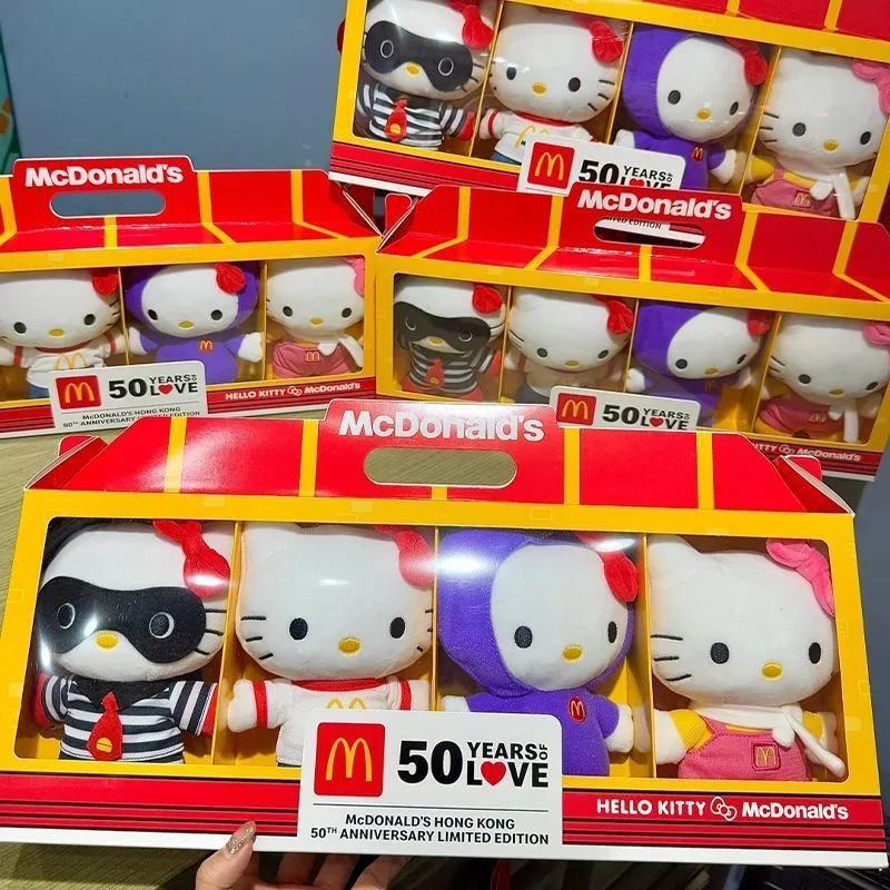 Muñeca genuina de la marca HelloKitty de edición limitada Co, muñeca MINISO Sanrio, lindo juguete de peluche de HelloKitty de dibujos animados, regalo de cumpleaños para niña