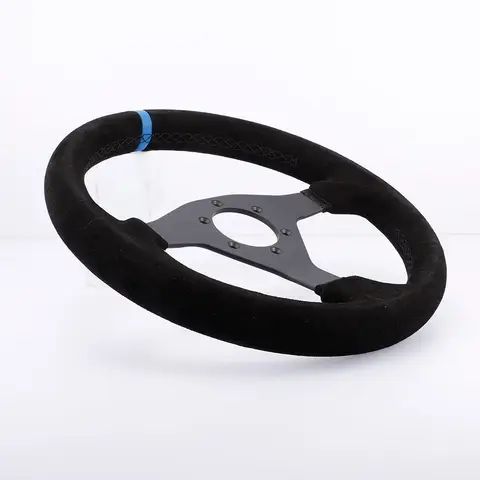 320mm Sport Steering Wheel Racing Simulator Controller Rims Flat Drift 12inch Suede Steering Wheel