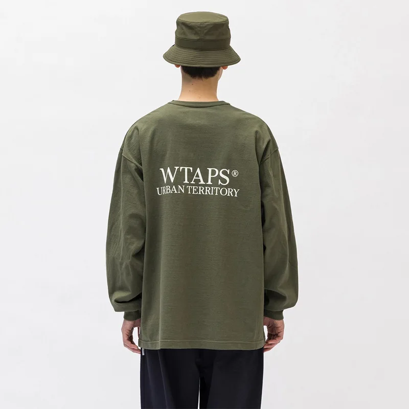 Japanese WTAPS 03 LS LEAGUE Embroidered Printed Long Sleeve T-shirt Men's Cityboy 23AW