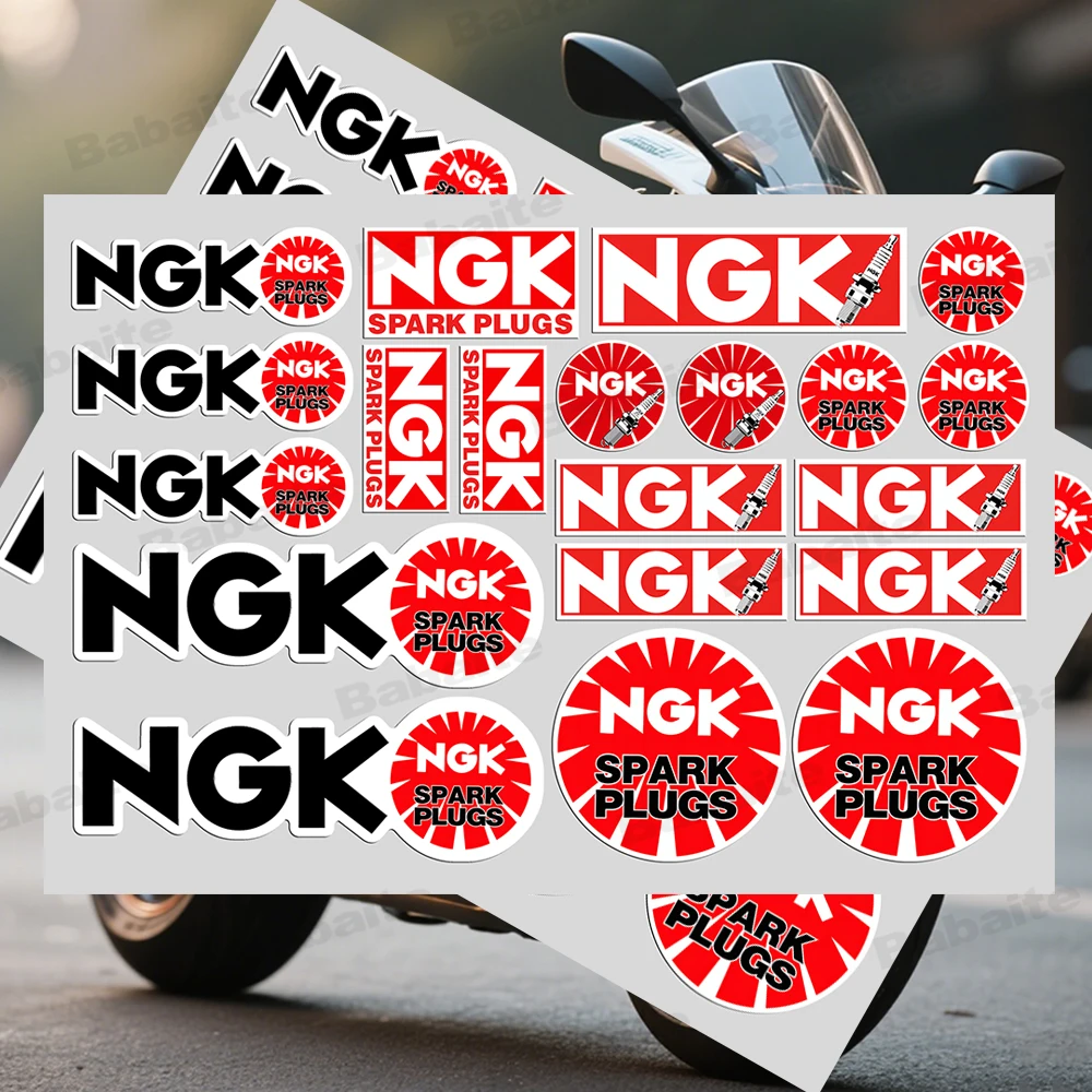 NGK شرارة التوصيل سيارة ملصق موتو ملصق السيارات الجسم الوفير ويندوز دراجة نارية محمول الجدران الفينيل فيلم ملصق سيارة ضبط الملحقات