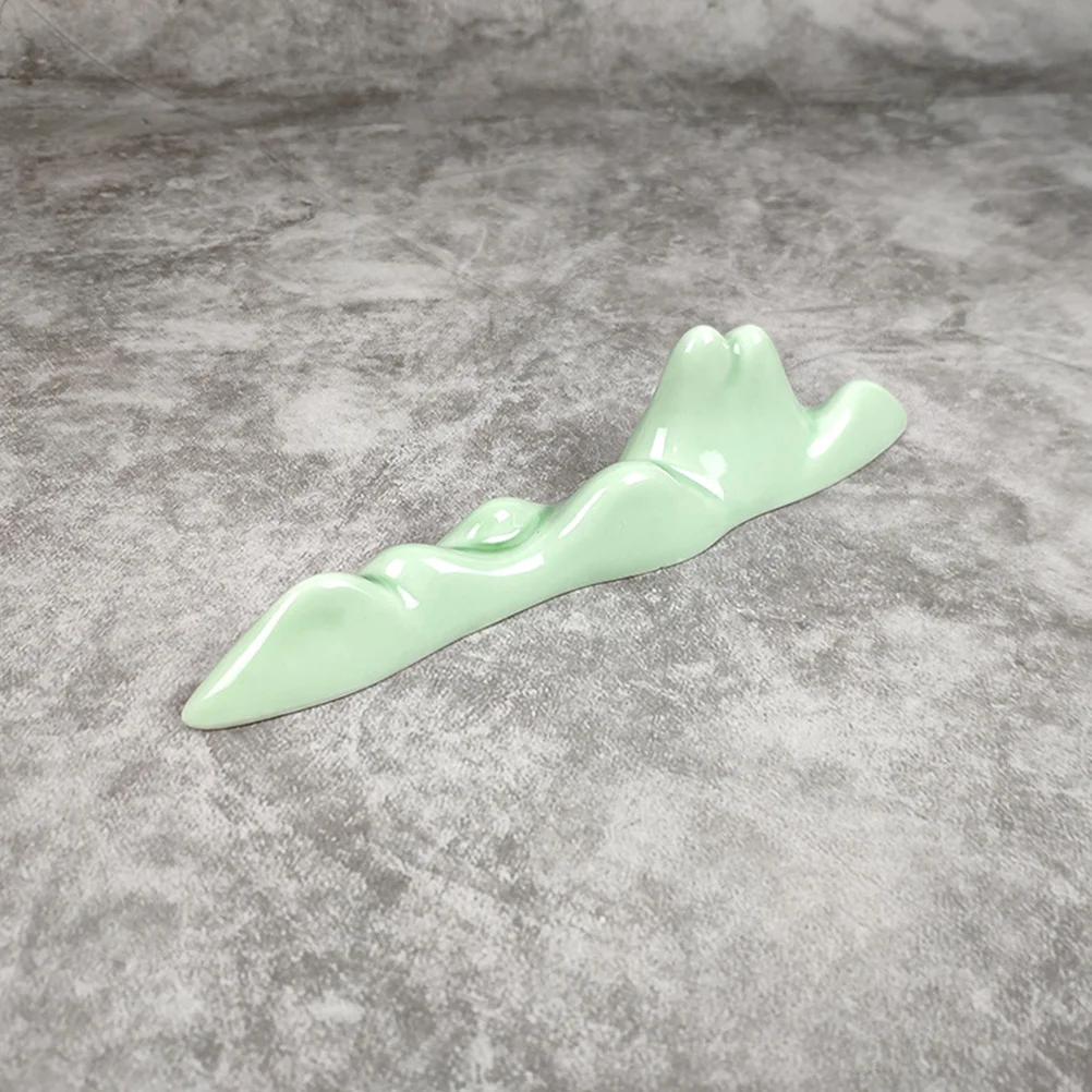 Ceramic Calligraphy Brush Shelf Pen Holder for Chinese Writing Painting Tools Study Accessory Smooth Stable Polished