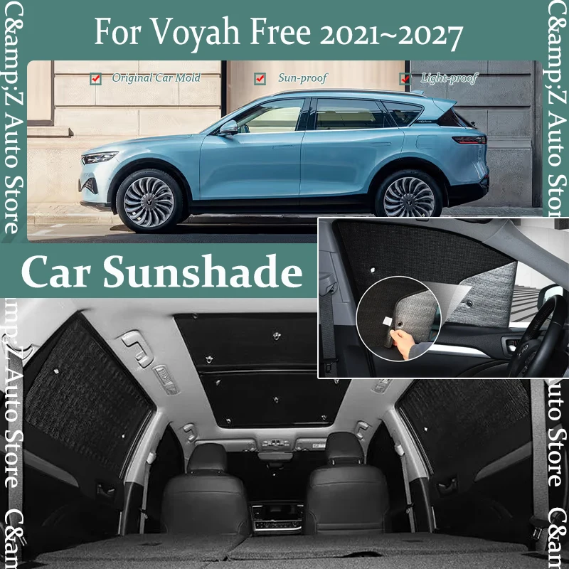 車のサンバイザー-voyah-フリー-ラブダン-1-2021-〜-2027-抗-uv-ウィンドウパッドサンシェードカバーカーテンフロントガラスシェード自動車-accessoires
