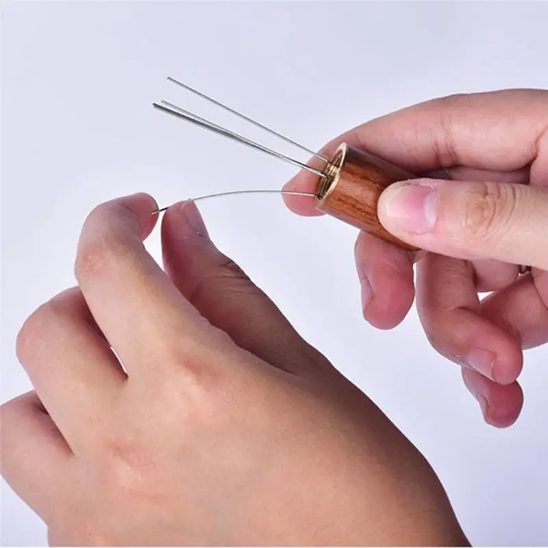 Premium-Coffee Tamper Stainless Steel Needles Wood Handle Espresso Powder Stirrer Distributor Leveler Tools Kitchen Accessories