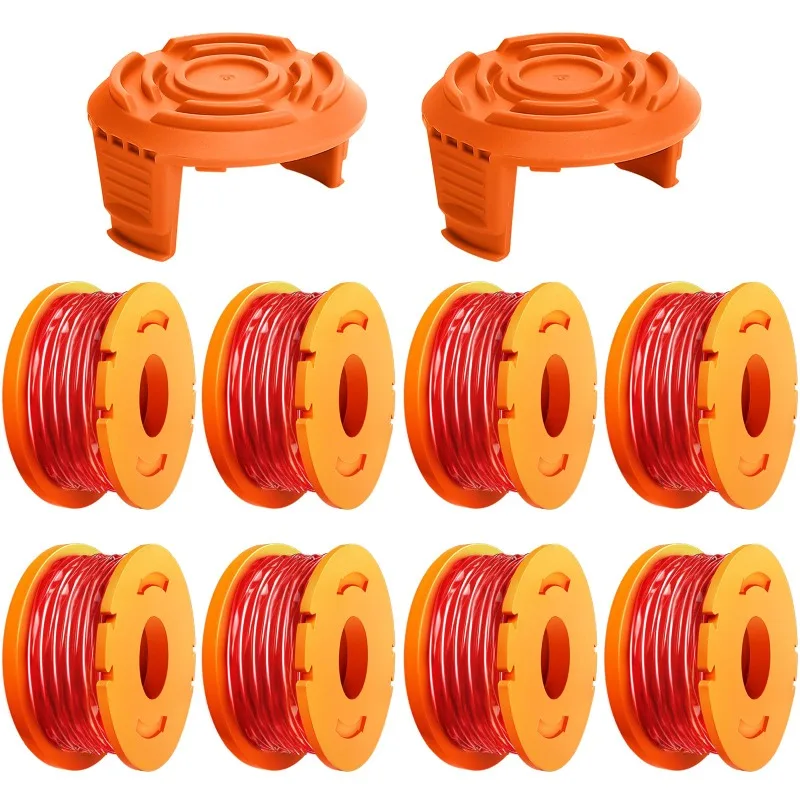 Trimmer Spool Line Cap Replacement for Worx WG154 WG163 WG180 WG175 WG155 WG151 WG160 Cordless Grass Trimmers Parts 16ft 0.065