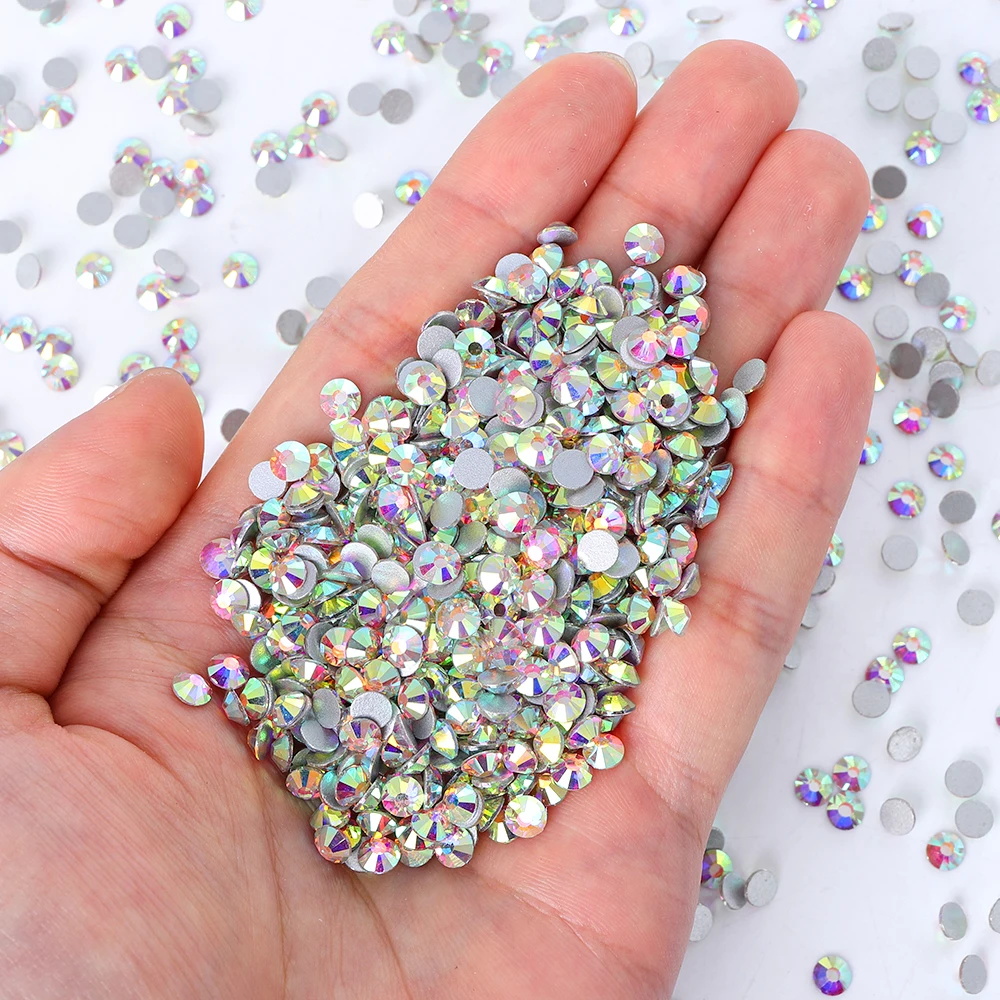 SS4-SS20 1440 Stück glitzernde Glas-Strasssteine, hochwertige, nicht Hotfix-Kristall-Nagelkunst-Edelsteine für Hochzeitskleid, DIY-Dekoration – Detail 10