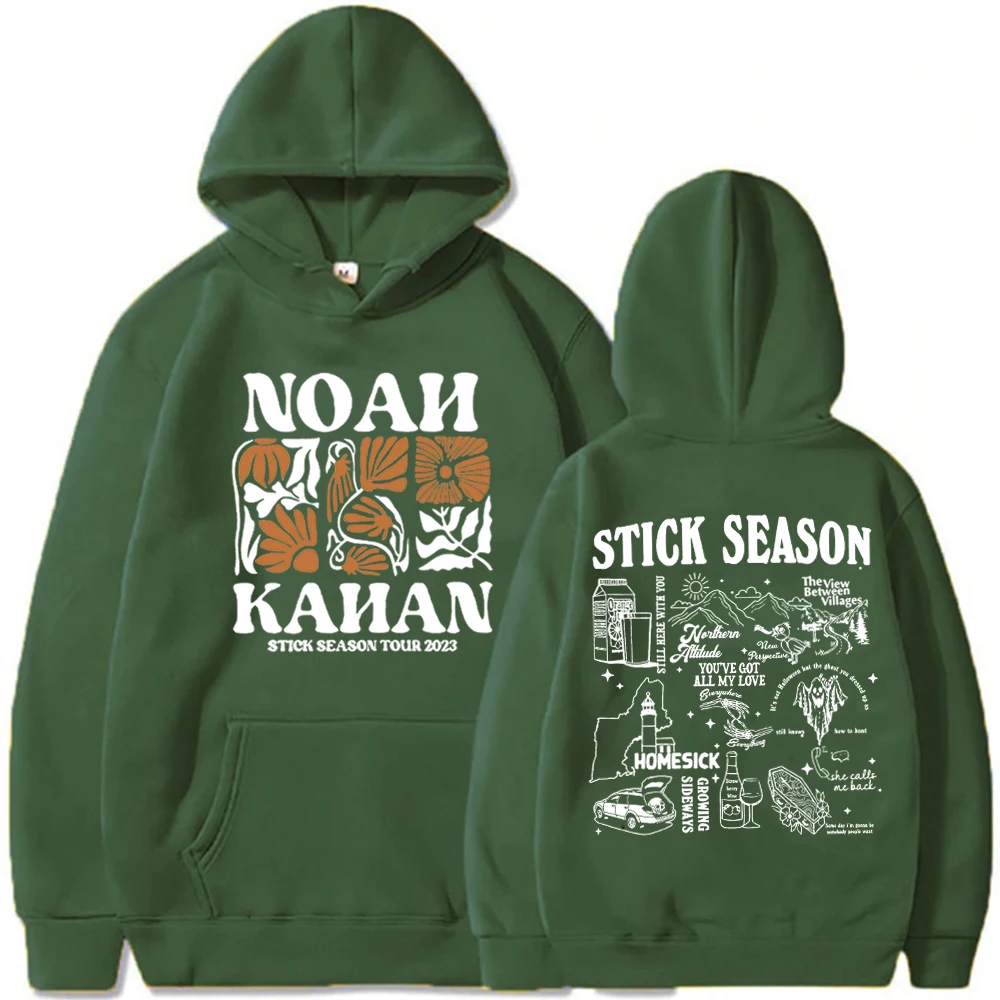 Noah Kahan Hoodie Noah Kahan Stick Season Tour 2023 Hoodie Noah Kahan Merch Gift for Fan Pullover Tops Streetwear Unisex